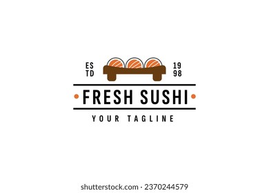 sushi logo vector icon illustration