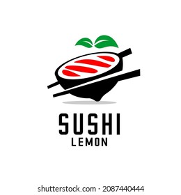 sushi logo vector, restaurant logo, cafe and bar, template