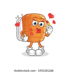 sushi make up mascot. cartoon vector