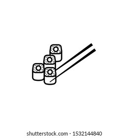 Sushi, maki, rolls, hashi icon. Simple line, outline vector of japanese food icons for ui and ux, website or mobile application