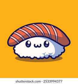 Sushi Maskottchen Doodle Symbol Vektorgrafik