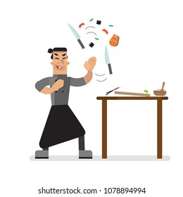 Sushi Master Illustration