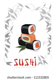 Sushi menu