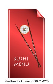sushi menu color style