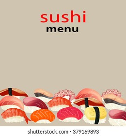 sushi menu design 