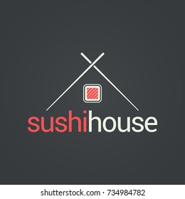sushi menu house concept design background