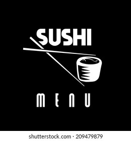 sushi menu illustration