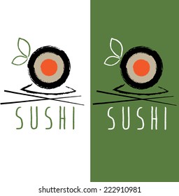 sushi menu vector design template