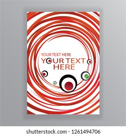 Sushi menu vector  template, cover and concept with maki rolls and 3d red lines on white ,for web and print 