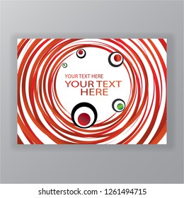 Sushi menu vector  template, cover and concept with maki rolls and 3d red lines on white ,for web and print 