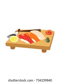 Sushi on a plate