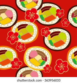 Sushi pattern