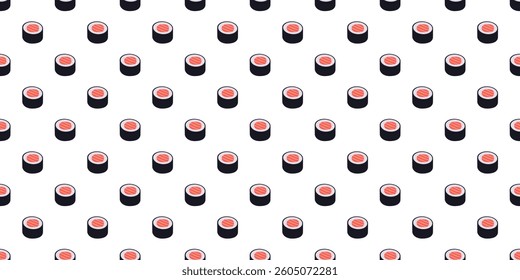 sushi pattern background. sushi seamless pattern background. Japanese food seamless pattern background.