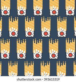sushi pattern on dark background flat style. fast food. japanese cuisine