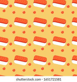 Sushi pattern, sushi vector, sushi illustration