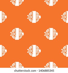 Sushi pattern vector orange for any web design best