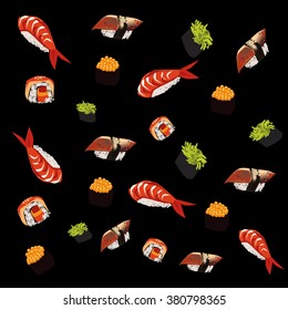 Sushi print.