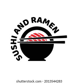 Sushi-Logo, Vektorvorlage