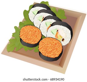 Sushi, raster also available.