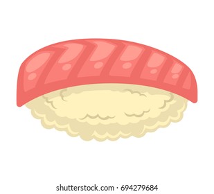 Sushi with red fish