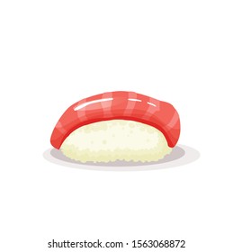 sushi with red fish vector illustration