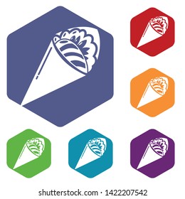 Sushi restaurant icon. Simple illustration of sushi restaurant vector icon for web