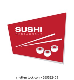 Sushi restaurant logo