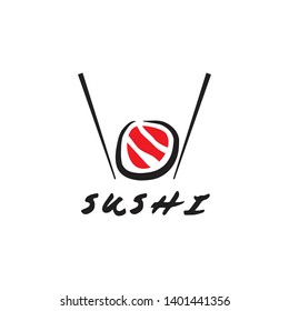 Sushi restaurant logo inspiration vector template