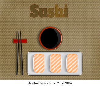 Sushi restaurant,vector illustration