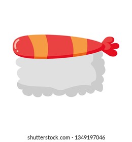 sushi rice fish