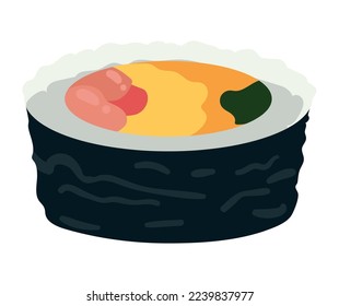 sushi roll delicious food icon