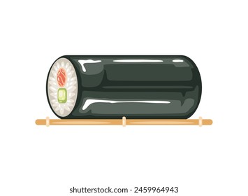 sushi roll food isolated design