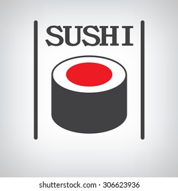Sushi roll icon isolated on background.Sushi Vector illustration. Sushi icon.  Roll icon.  Roll Vector illustration. Sushi logo.Roll logo.