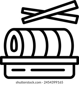 Sushi Roll Icon. Japanese food Icon