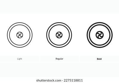 icono de rollo de sushi. Diseño de estilo ligero regular y negrita aislado en fondo blanco