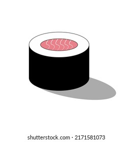 sushi roll icon vector illustration