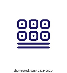 Sushi roll outline vector icon