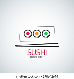 sushi roll plate menu background