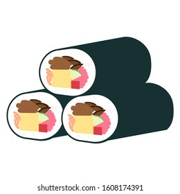 Sushi roll set （February event item in Japan ）