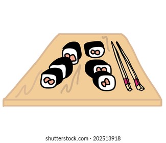 sushi rolls
