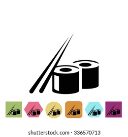 Sushi rolls icon