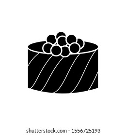 Sushi rolls icon. Set of Japanese cuisine.