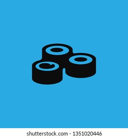sushi rolls icon vector