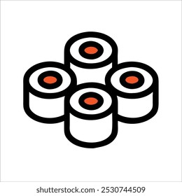 Sushi-Rollen, Vektorgrafik