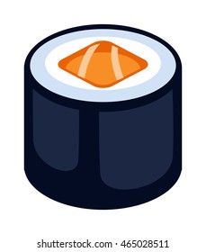 Sushi rolls icons food and japanese seafood sushi rolls