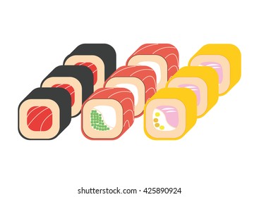 Sushi rolls set 