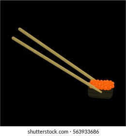 Sushi salmon roe