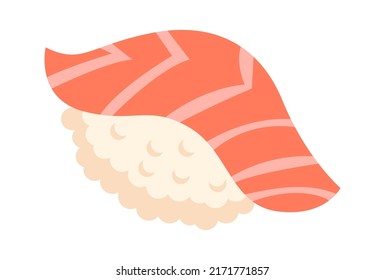 Sushi con salmón. Ilustración del vector