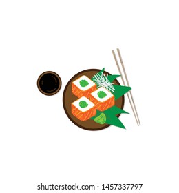 sushi sashimi japan food graphic object restaurant