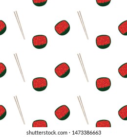 sushi sashimi japan food graphic object pattern background